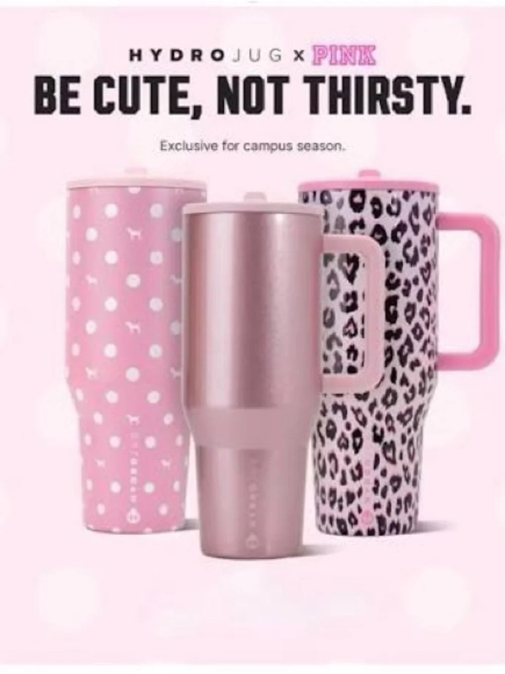 HYDROJUG X PINK **Full Collection!!** Insulated Travel Tumblers - NEW IN BOX